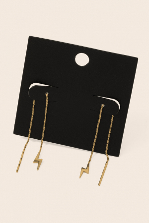 Mini Lightning Threader Earrings