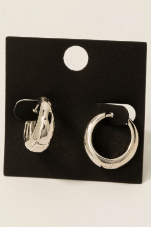 Gold Dipped Hinge Hoop Earrings