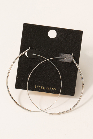 Gold Dipped Thin 48Mm Hoop Earrings