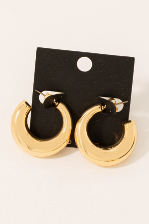 Gold Dipped Hoop Earrings