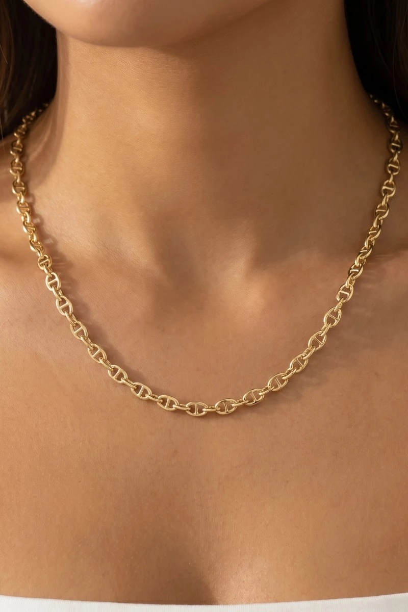 Chunky Mariner Link Chain Necklace
