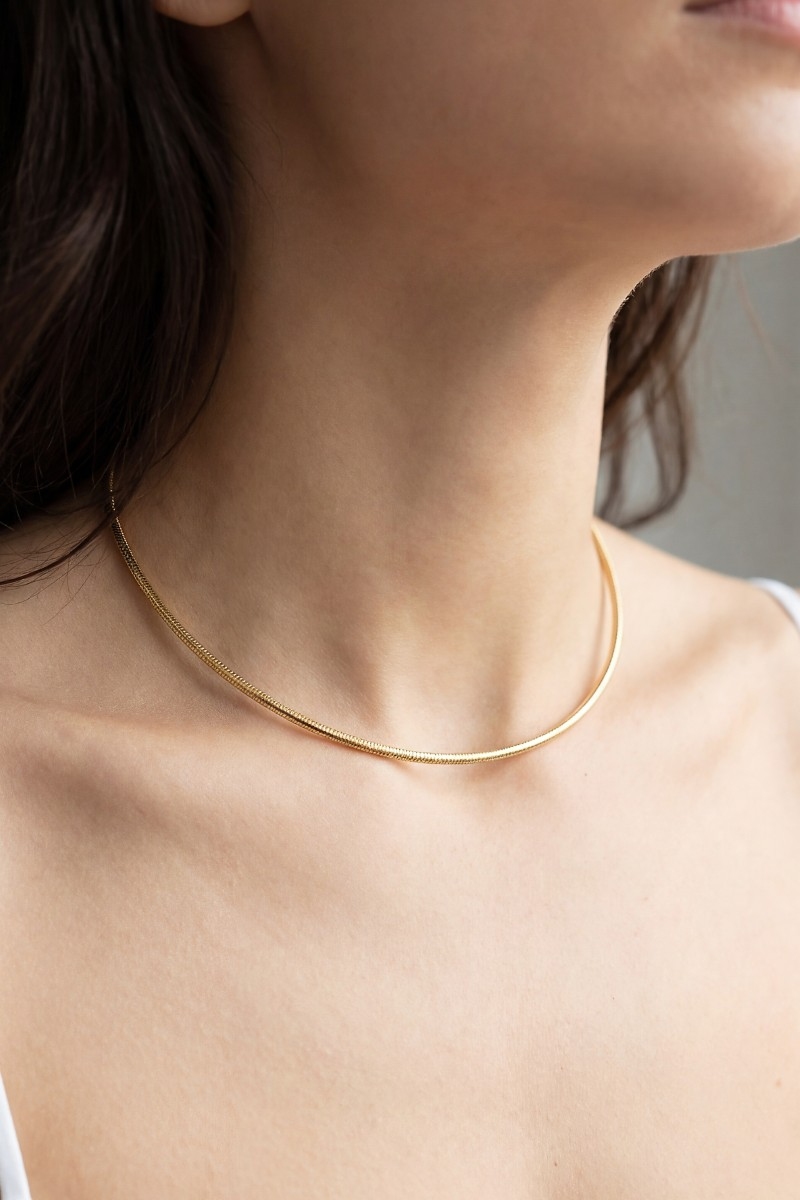 Gold Dipped Box Chain Necklace