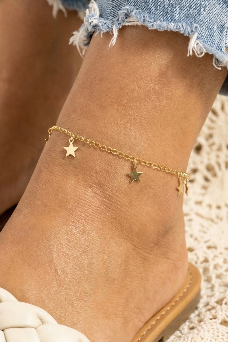 Dainty Stars Station Anklet