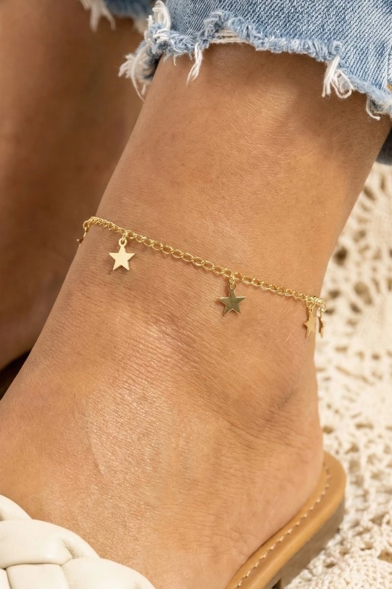 Dainty Stars Station Anklet
