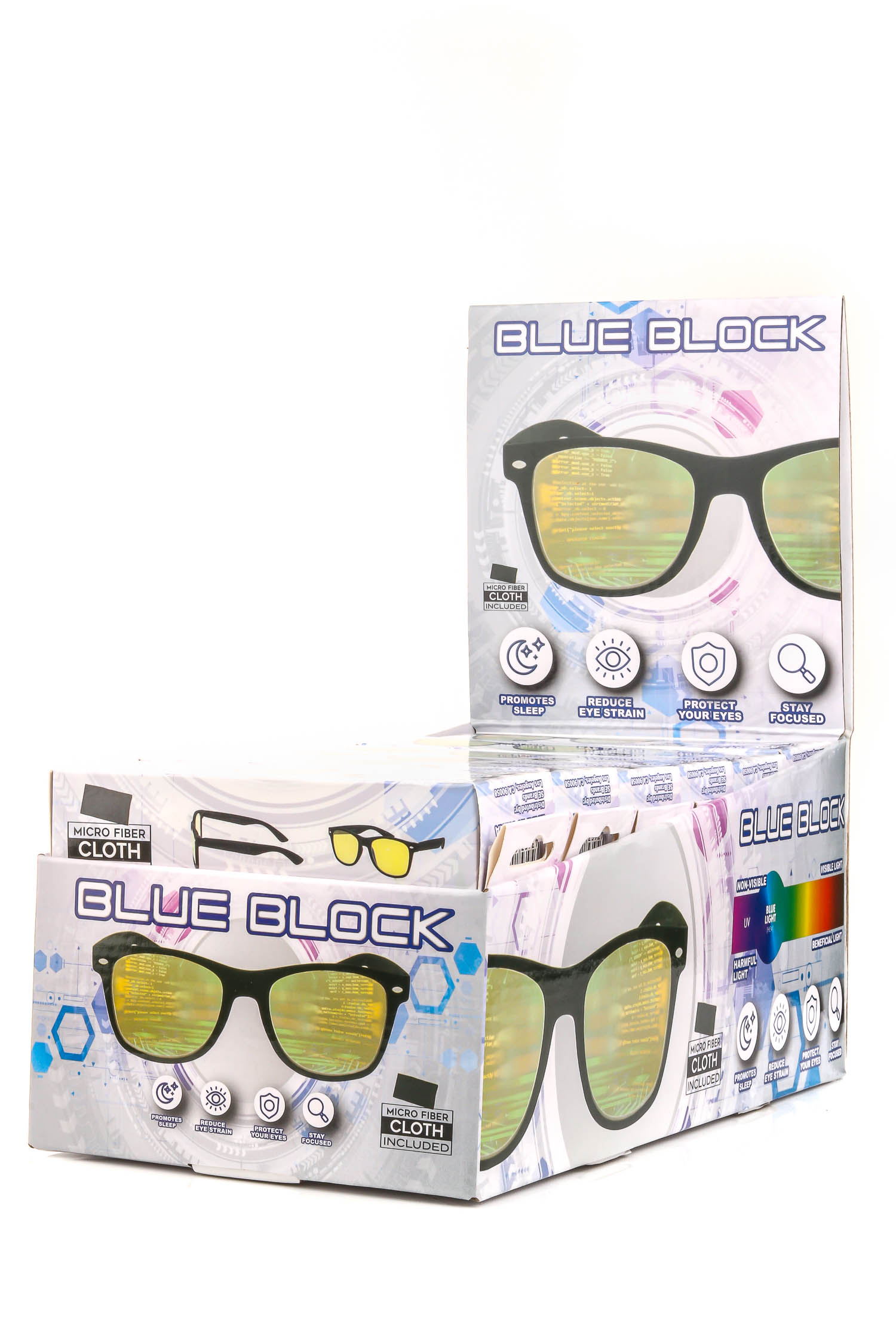 18 Piece Blue Light Filter Glasses Set