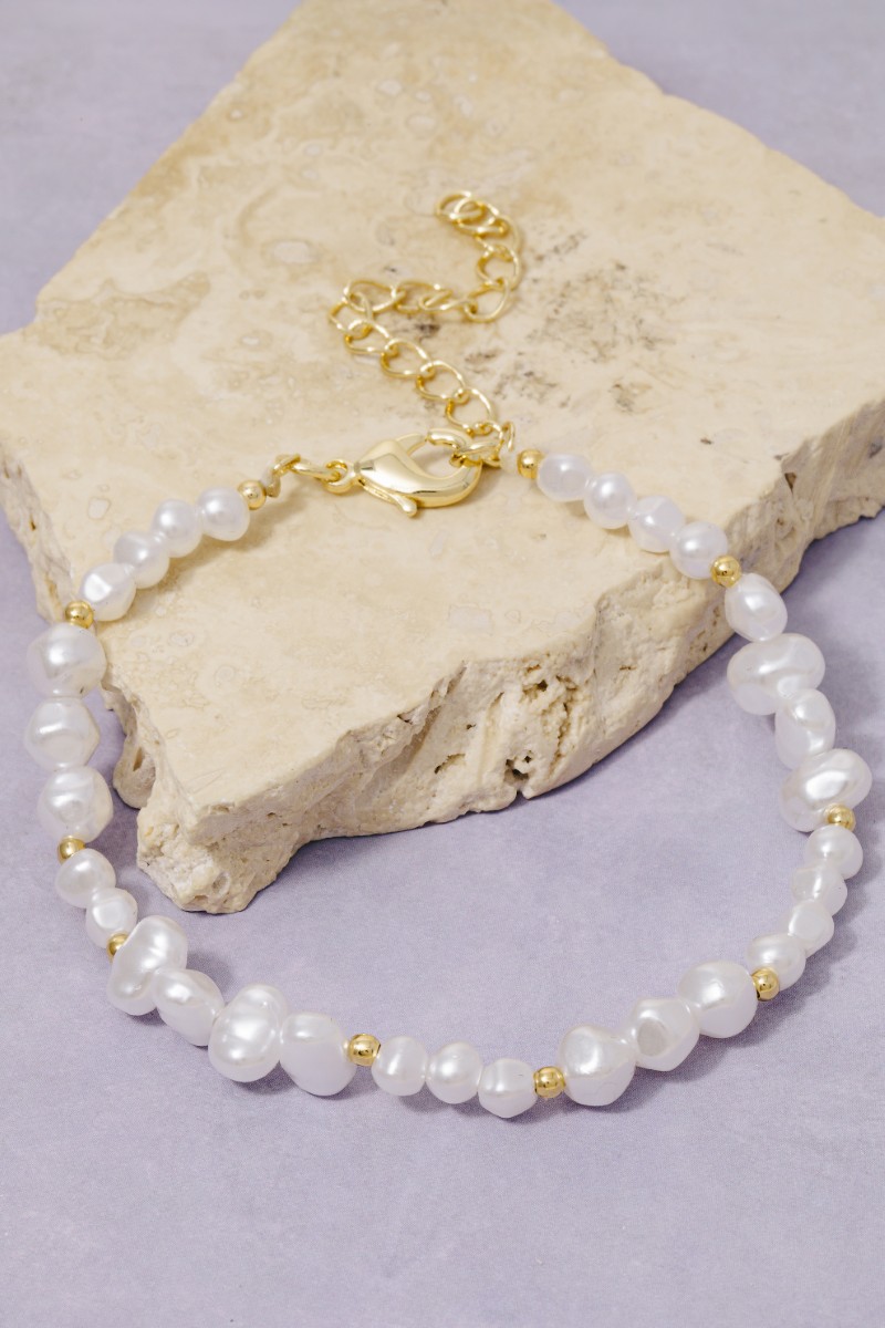 Pearl Beads Adjustable Chain Bracelet