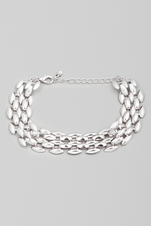Oval Watch Chain Mesh Bracelet