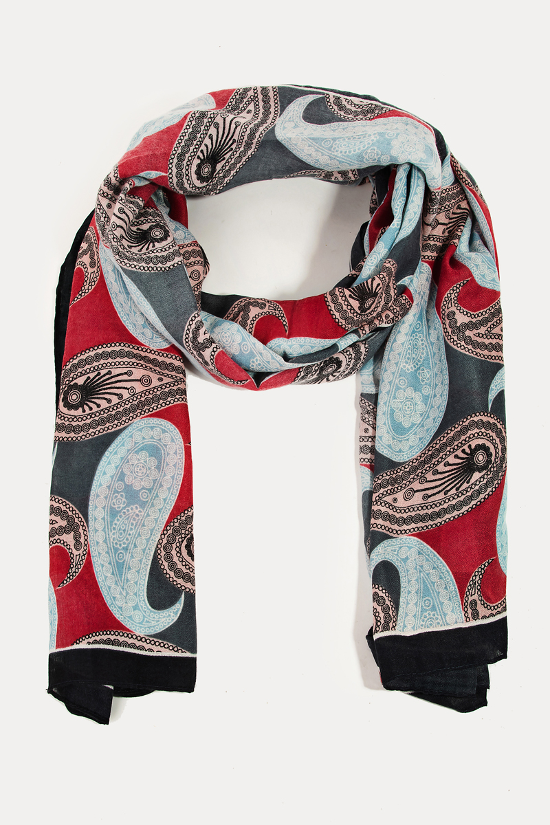 Paisley Print Oblong Scarf