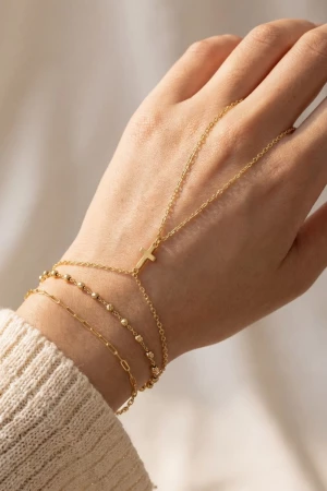 Cross Multi Chain Hand Bracelet