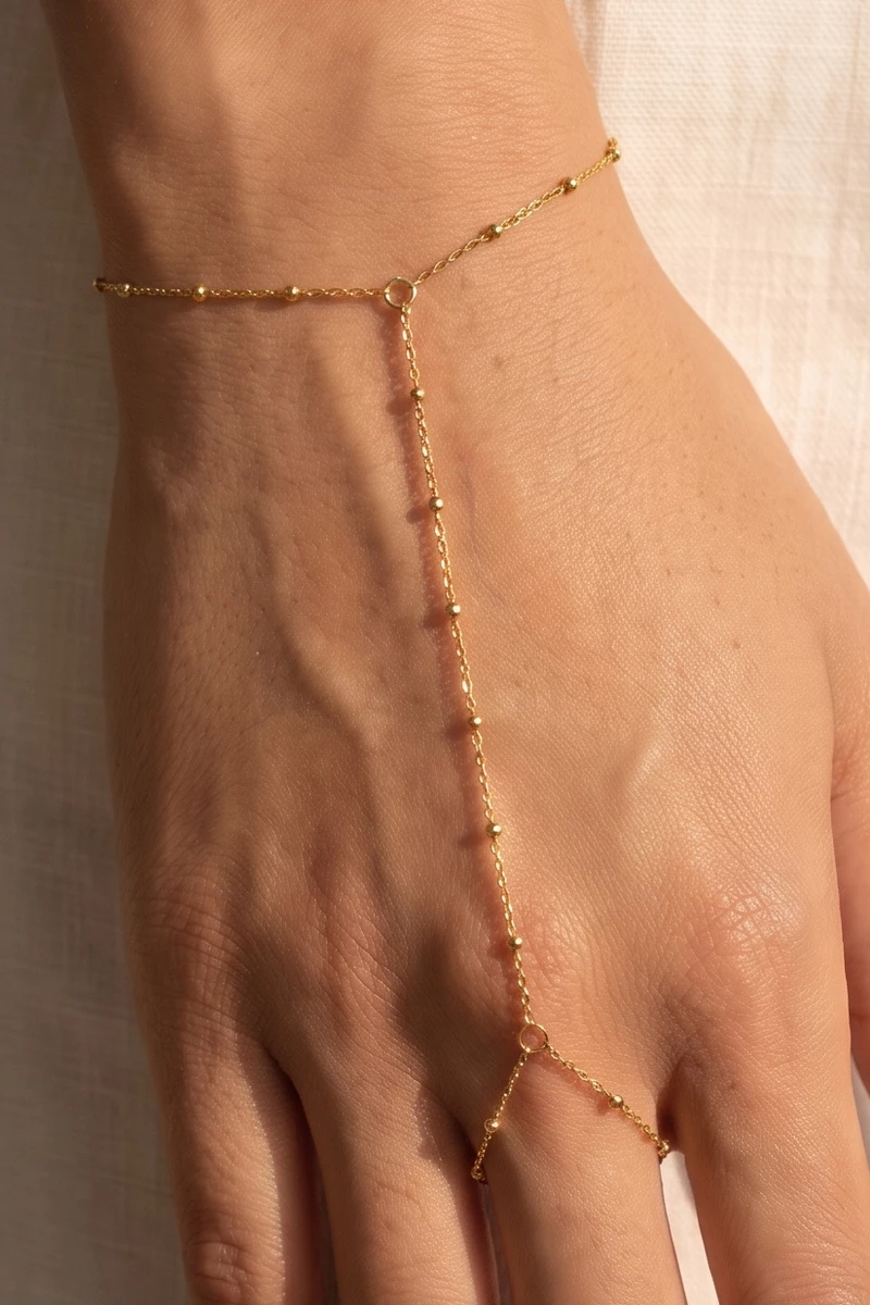 Stainless Steel Satellite Chain Hand Bracelet