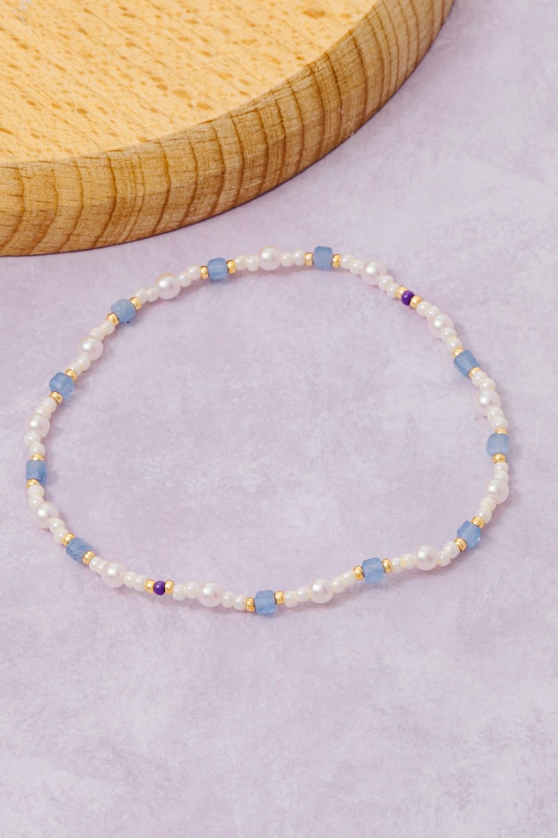 Glass Pearl Beaded Bracelet