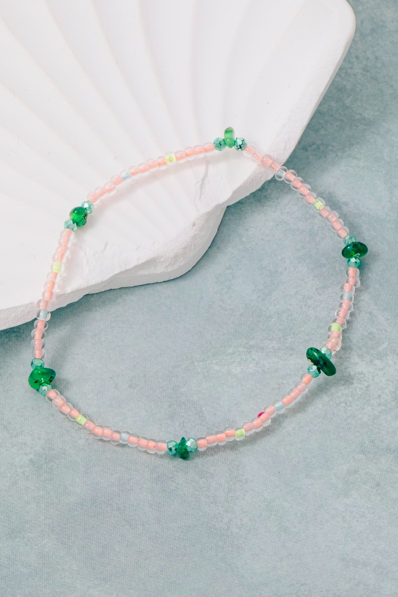 Glass Beads Opal Stone Bracelet