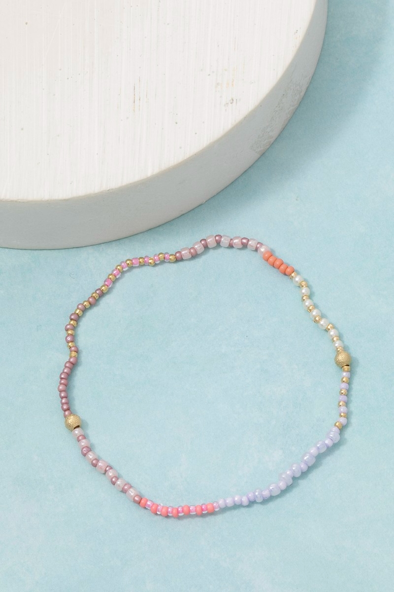 Pink Tones Mini Beaded Bracelet