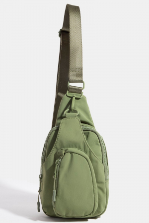 Nylon Multi Pocket Sling Bag