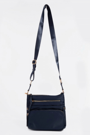 Nylon Multi Pocket Side Shoulder Bag