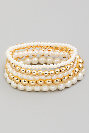 Mixed Beaded Bracelet Set