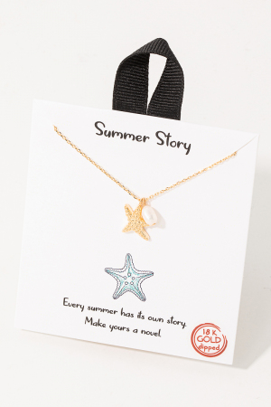 Starfish Pendant Necklace