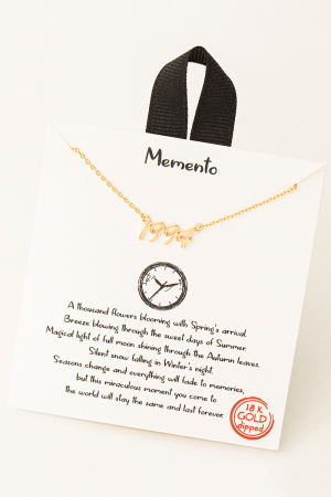 Year 1994 Print Charm Necklace