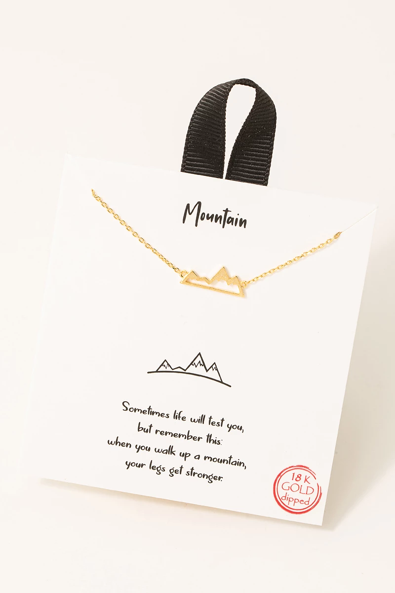 Mountain Range Pendant Necklace