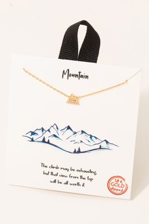 Mini Mountain Pendant Necklace