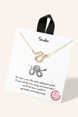 Dainty Snake Pendant Necklace
