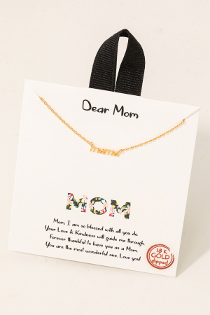 Dainty Mama Pendant Necklace