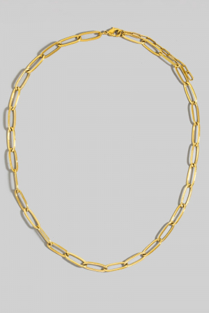 Pvd Gold Plated Classic Chain Necklace