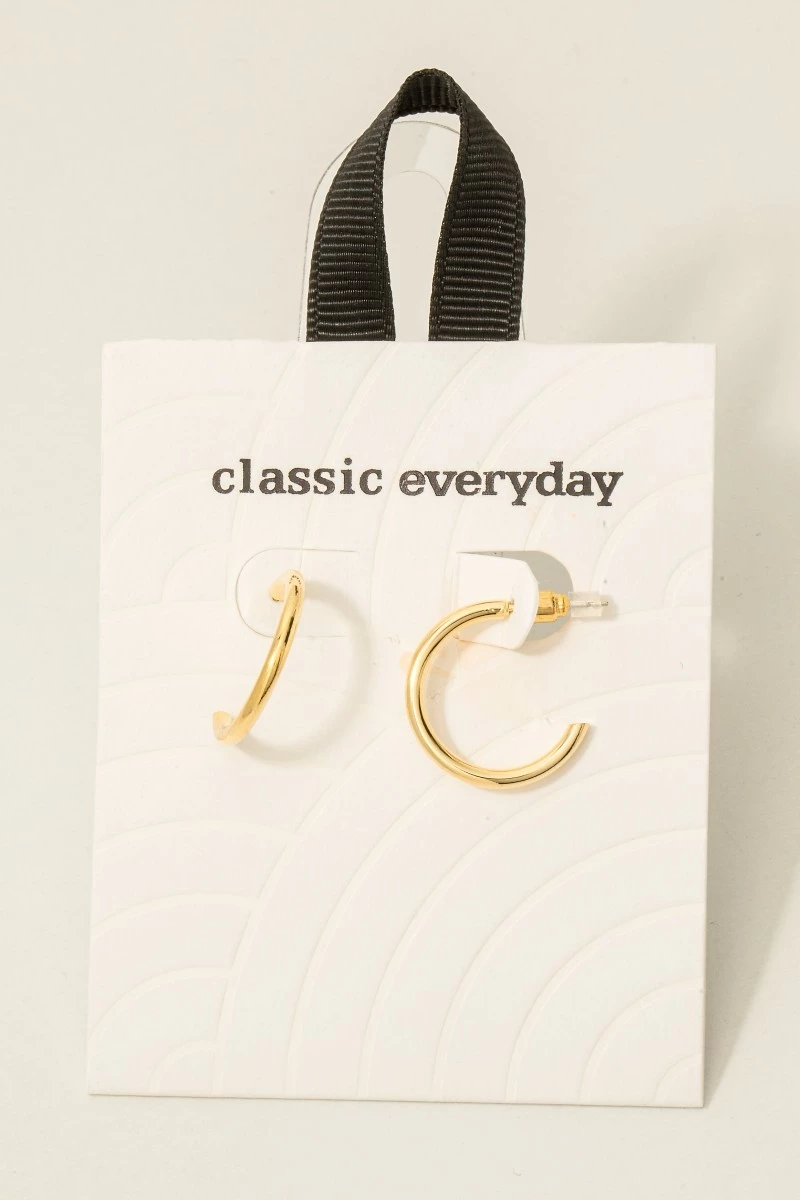 20Mm Dainty Tube Hoop Earrings