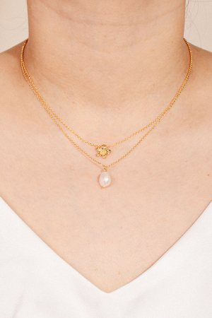 Gold Dipped Unlikely Love Necklace