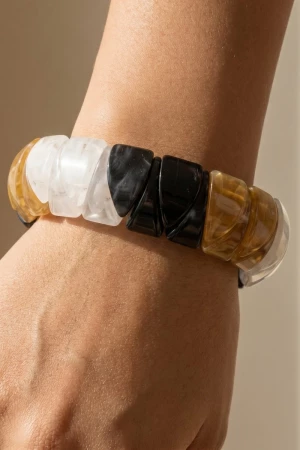 Mixed Marble Resin Beads Bracelet