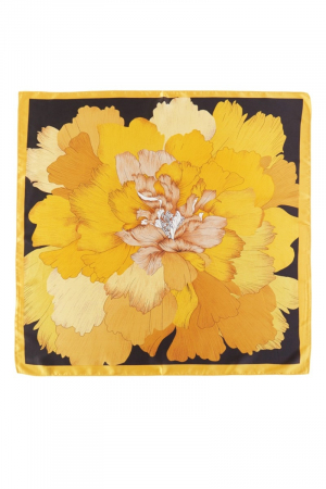 Large Blooming Flower Print Scarf