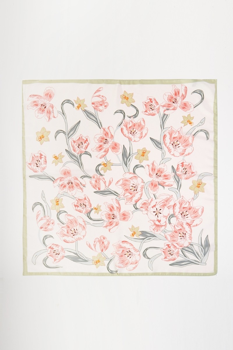 Botanical Flower Garden Bandana Scarf