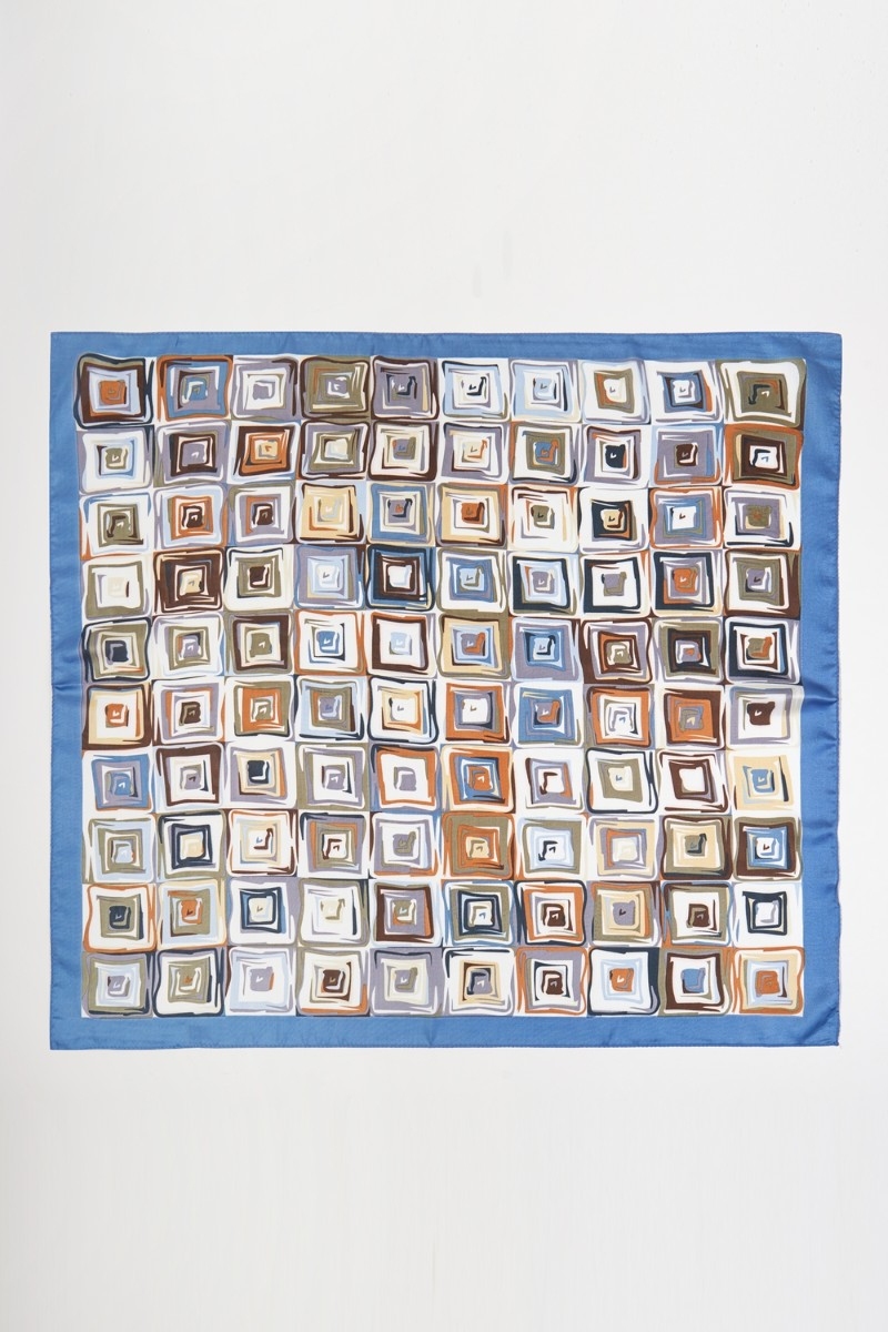 Modern Abstract Square Art Print Bandana Scarf