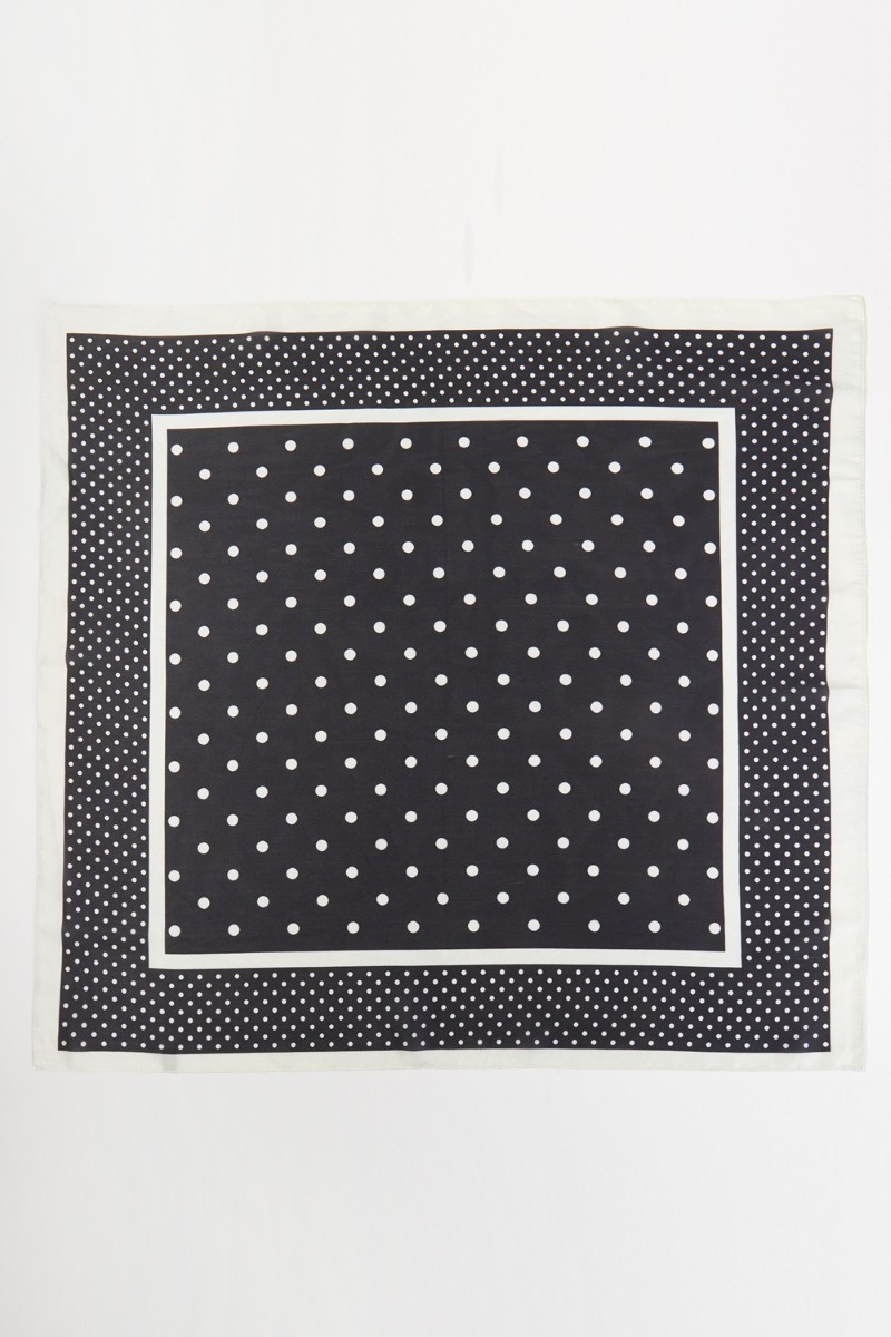 Polka Dot Theme Square Scarf