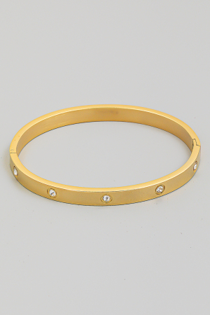 Rhinestone Bangle Bracelet