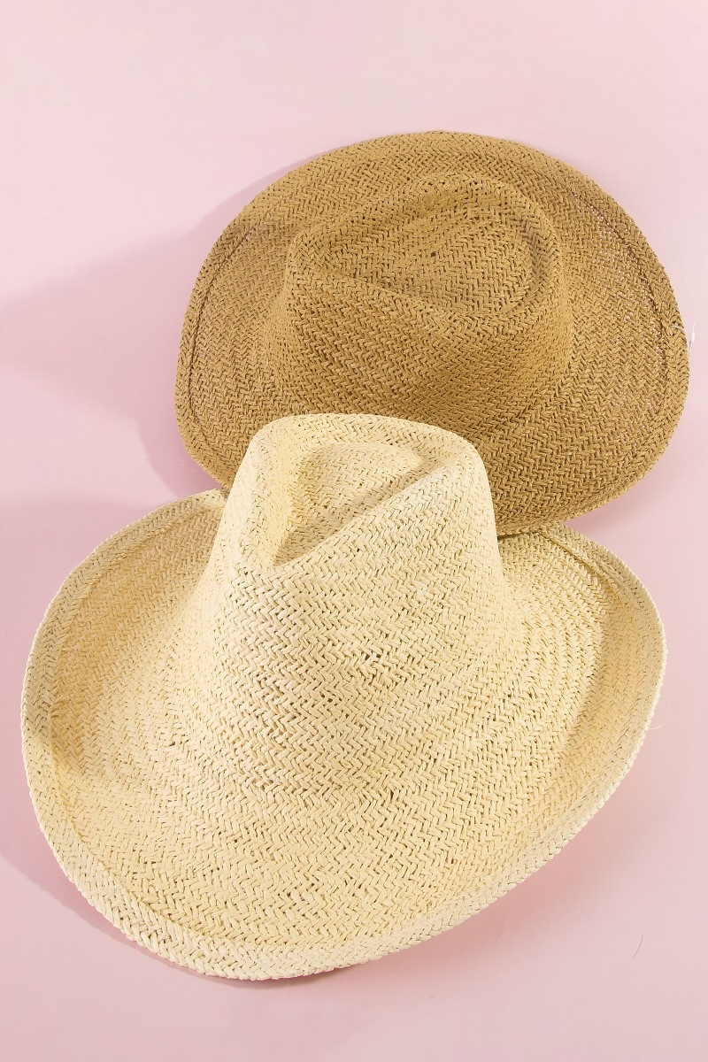 Straw Braided Sun Cowboy Hat