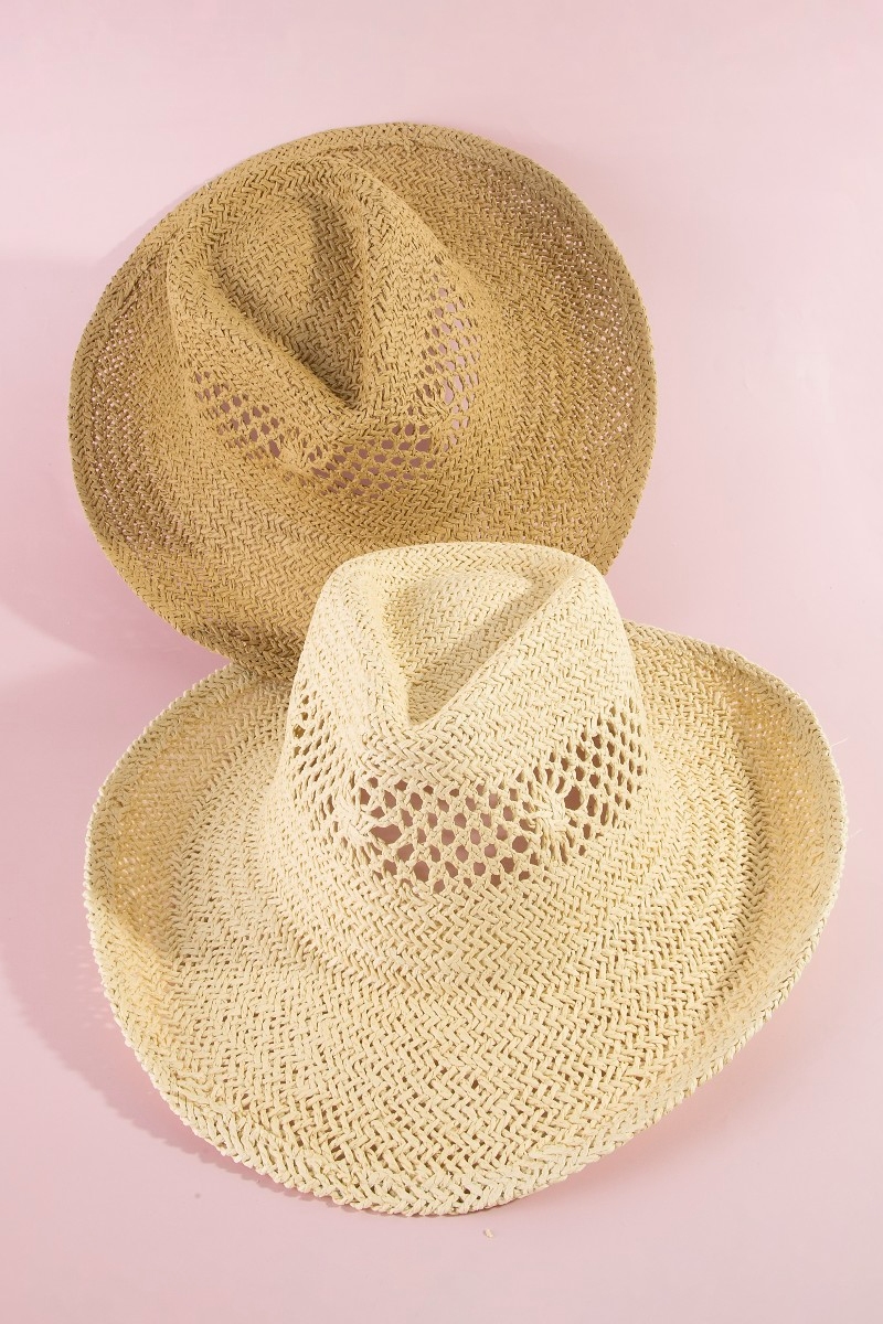 Natural Straw Cowboy Hat