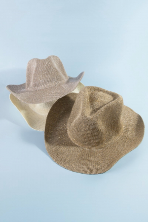 Straw Braided Mesh Western Cowboy Hat