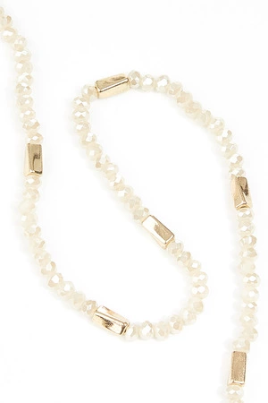 Beaded Chain Link Mask Necklace