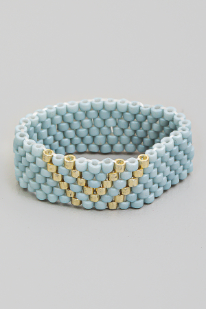 Seed Beaded Stretch Ring