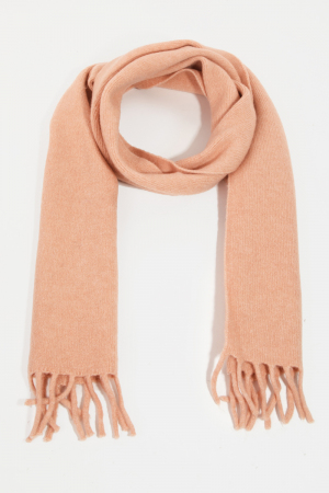 Soft Knitted Fringe Scarf