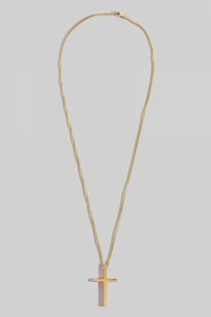 Stainless Steel Cross Pendant Necklace