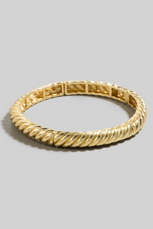 Elastic Metallic Rope Texture Bangle Bracelet