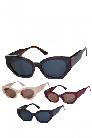 Tortoise Frame Oval Lens Sunglasses