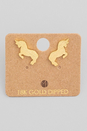 Dainty Unicorn Stud Earrings