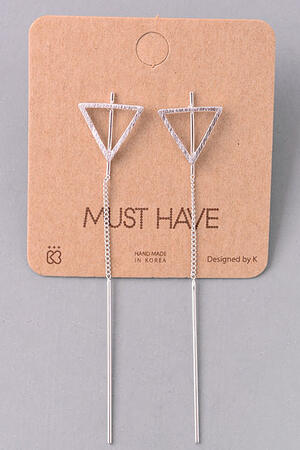Triangle Dangle Chain Earrings