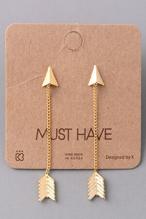 Arrow Drop Dangle Earrings