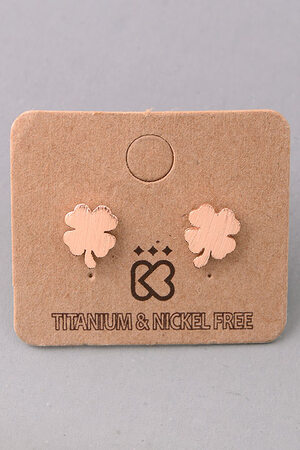 Four Leaf Clover Stud Earrings