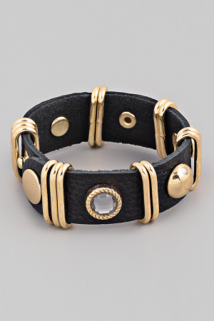 Leather Strap Fashion Bracelet