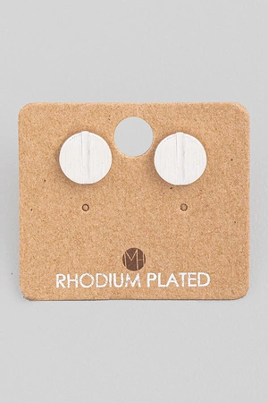 Flat Head Screw Stud Earrings